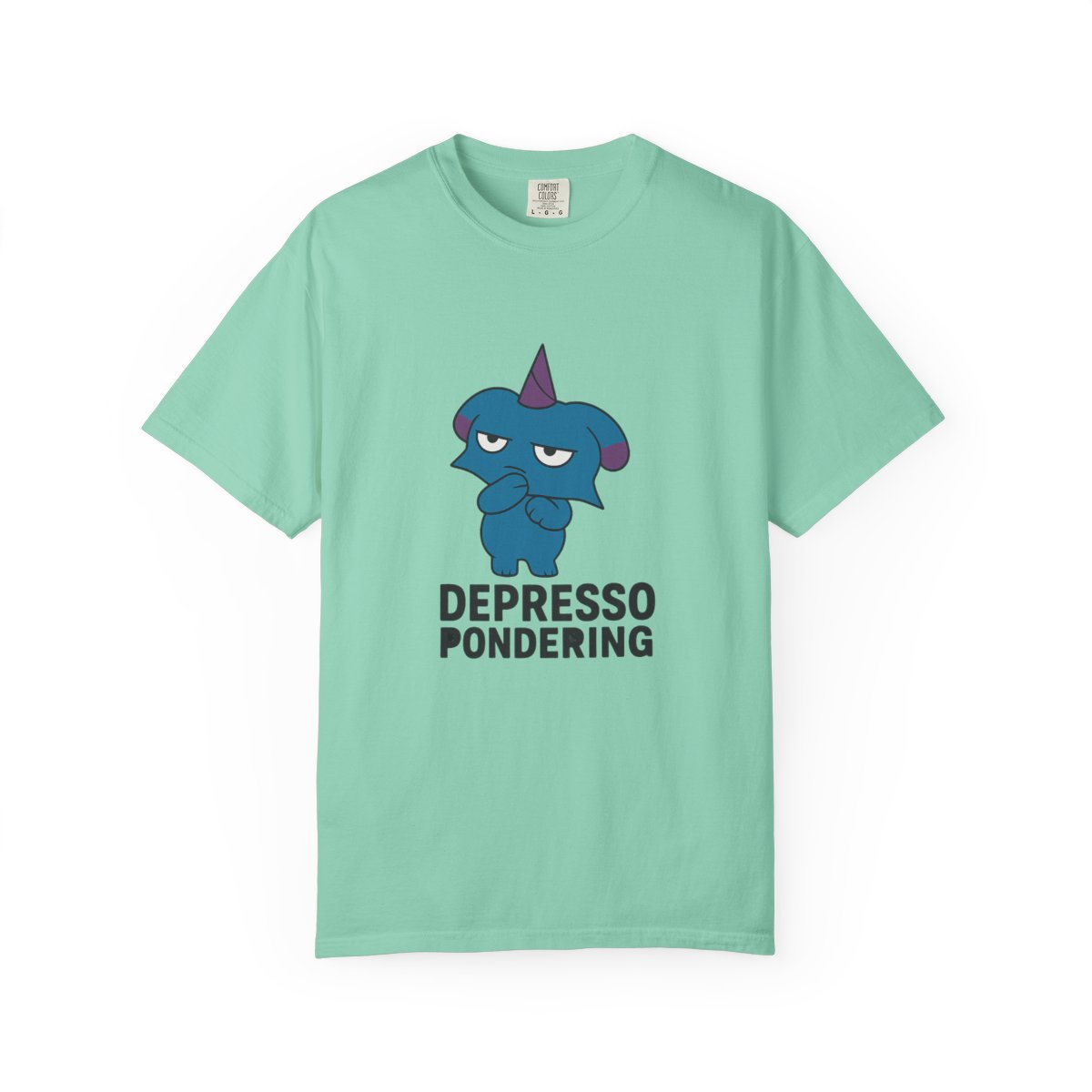 Depresso Pondering Palworld Funny T-Shirt - alternate angle 3, merchandise