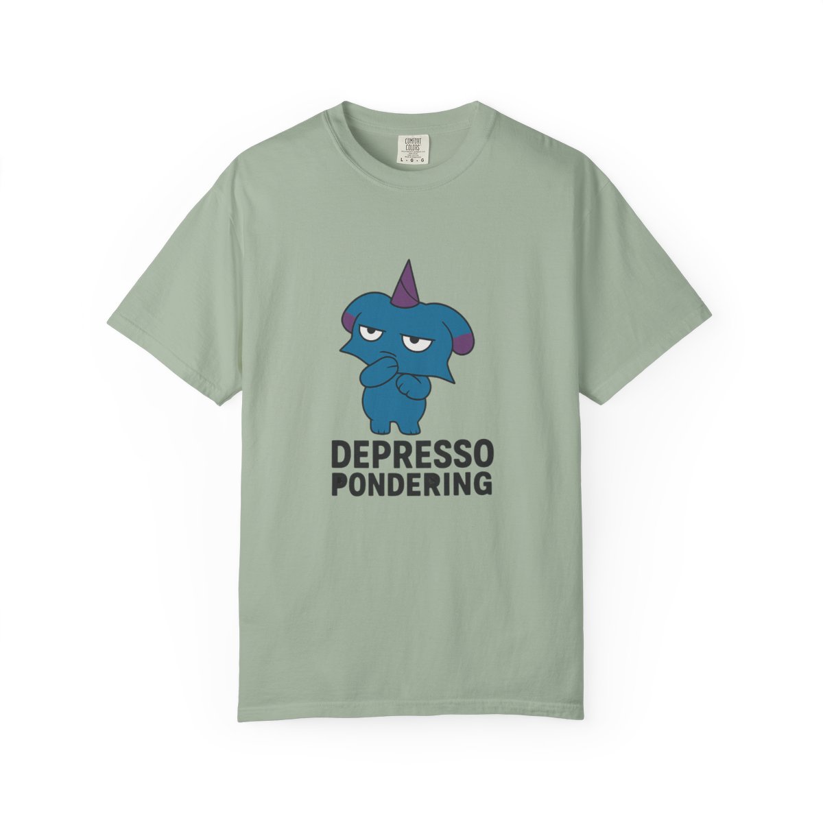Depresso Pondering Palworld Funny T-Shirt - alternate angle 2, merchandise