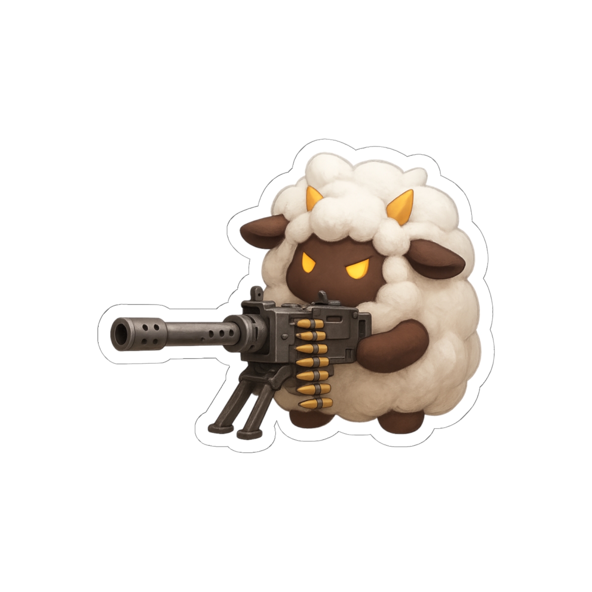 Lamball Palworld Sticker | Cute Fluffy Vinyl Decal