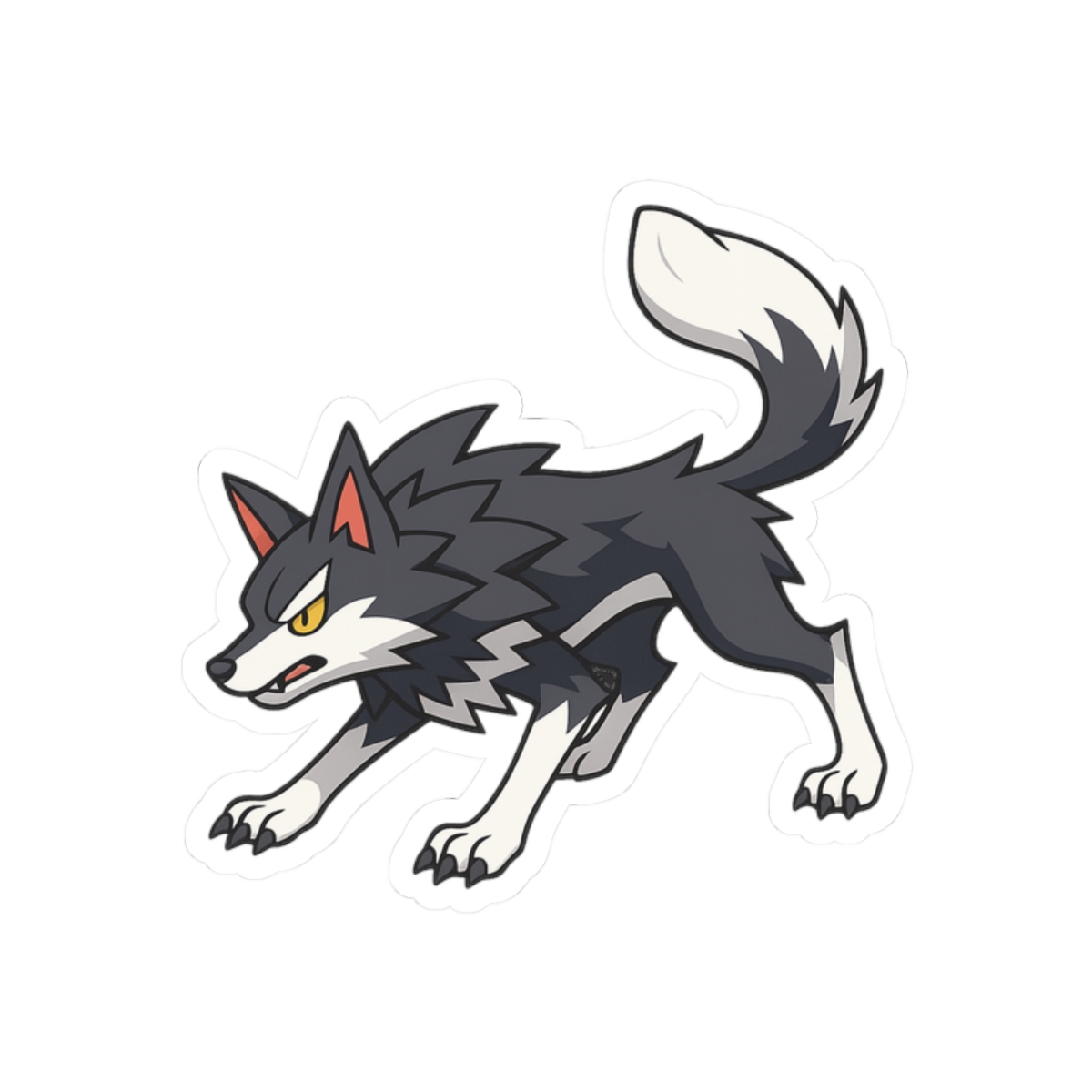Direhowl Palworld Sticker | Fierce Pal Tamer Vinyl Decal - alternate angle 3, merchandise