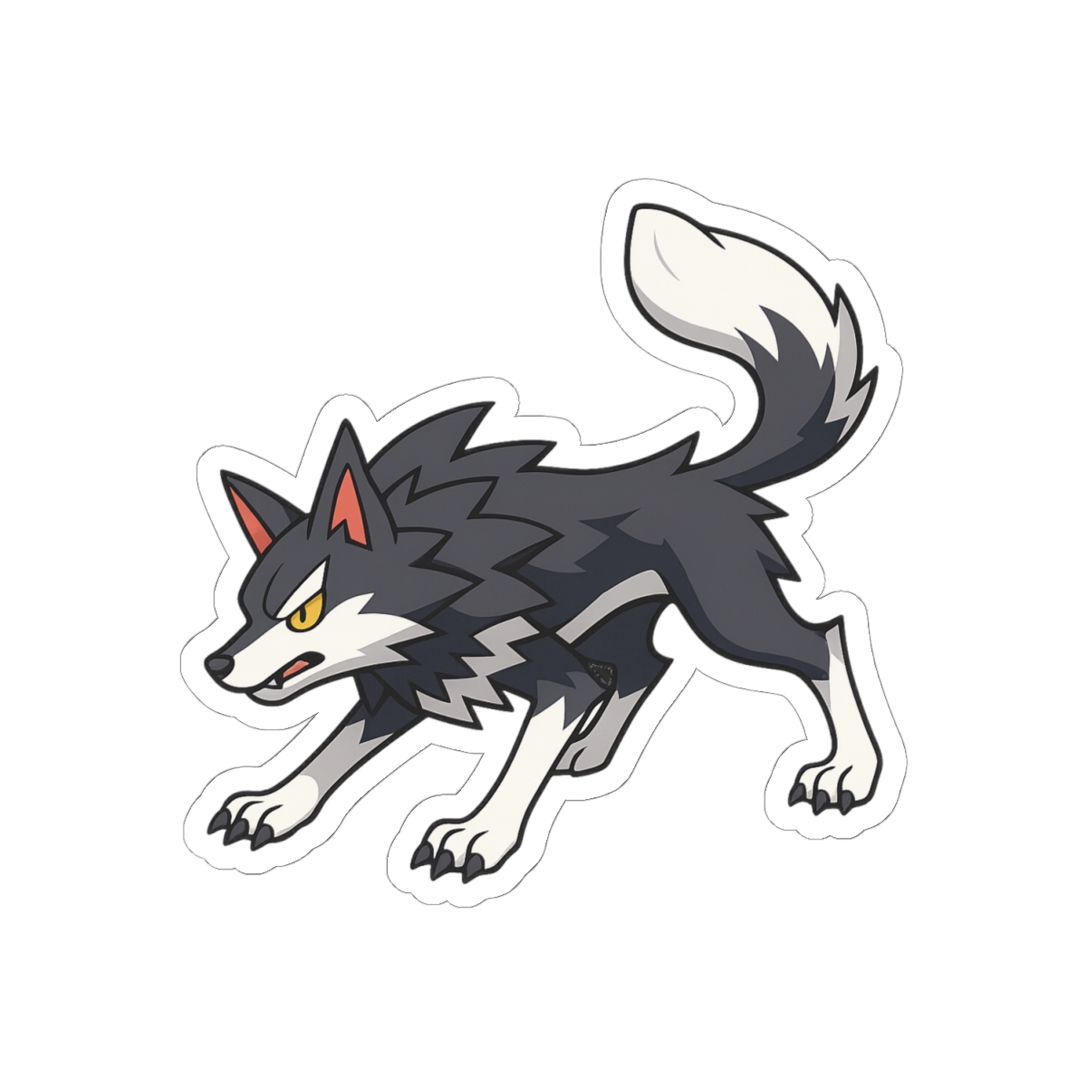 Direhowl Palworld Sticker | Fierce Pal Tamer Vinyl Decal - alternate angle 2, merchandise