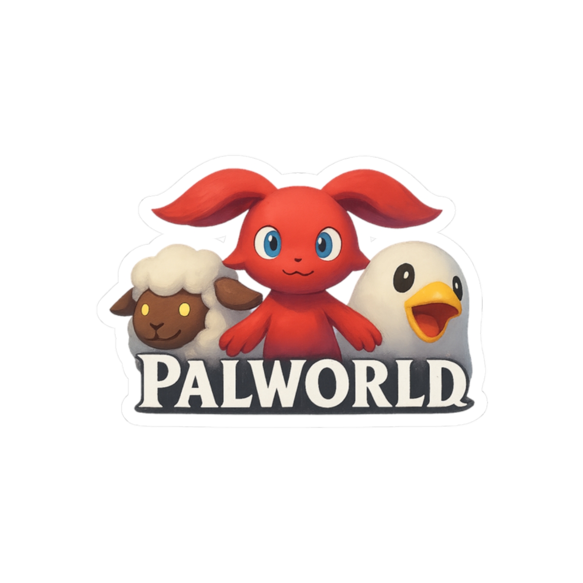 Palworld We're Looking at You Funny Sticker | Vinyl Decal - alternate angle 3, merchandise