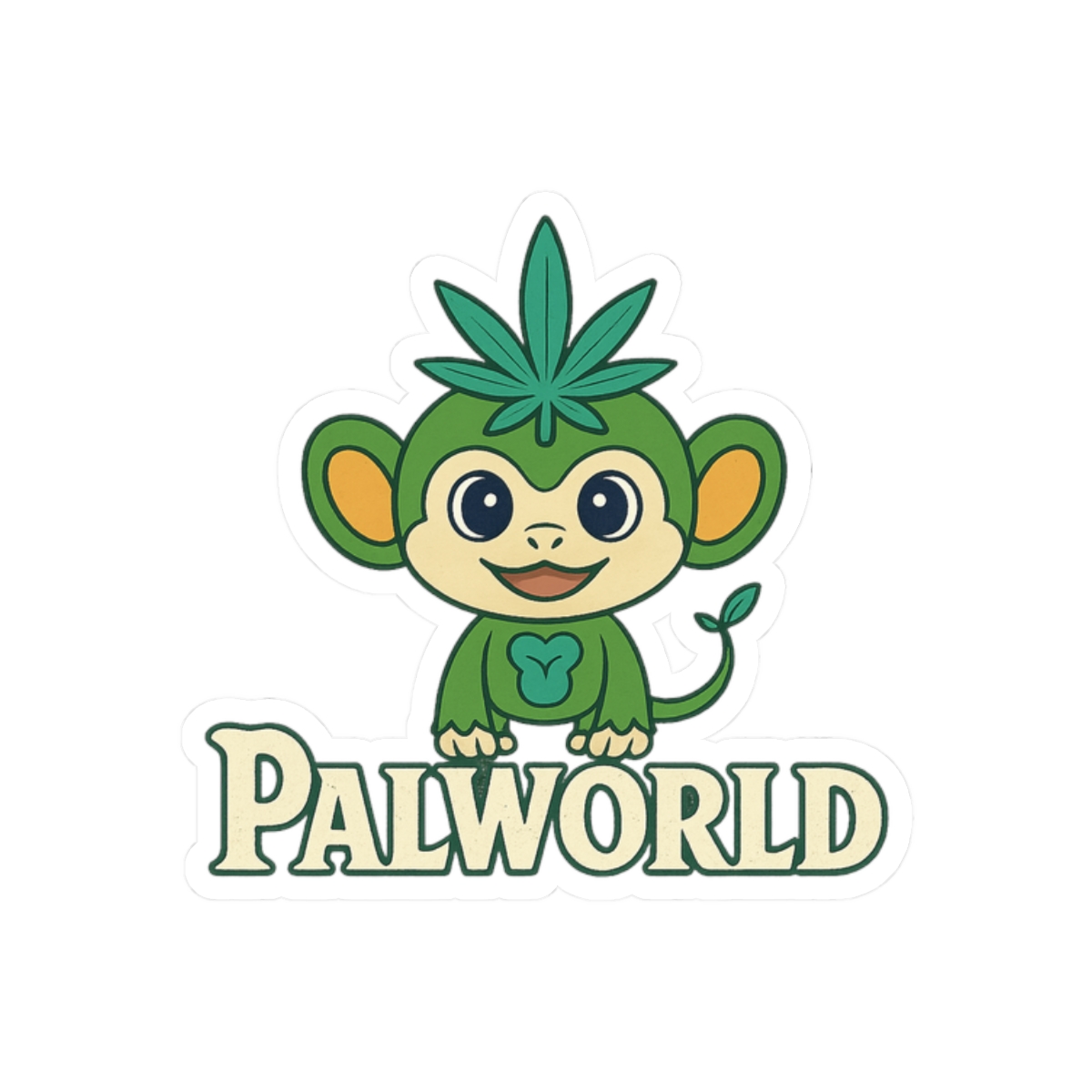 Tanzee Palworld Sticker | Cute Plant Pal Vinyl Decal - alternate angle 3, merchandise