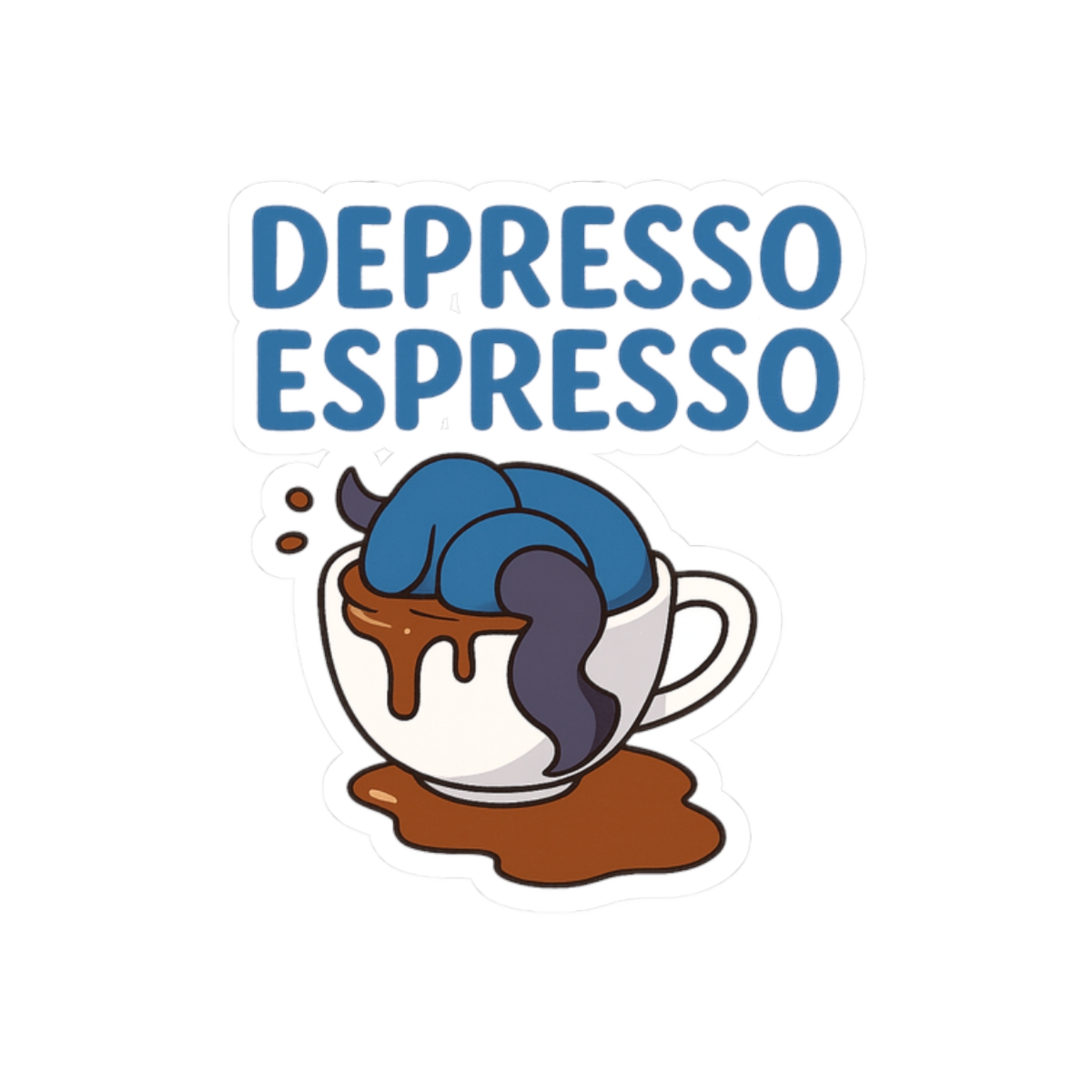 Palworld Depresso Espresso Sticker | Cute Funny Vinyl Decal - alternate angle 3, merchandise