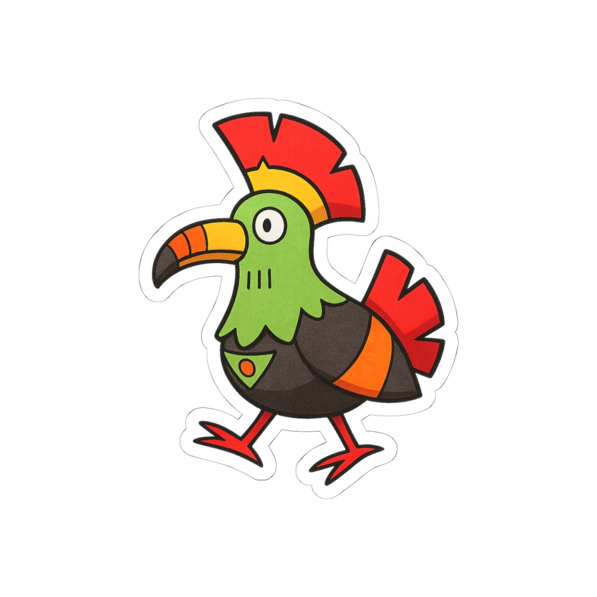 Cute Tocotoco Palworld Sticker | Fluffy Vinyl Decal - alternate angle 2, merchandise