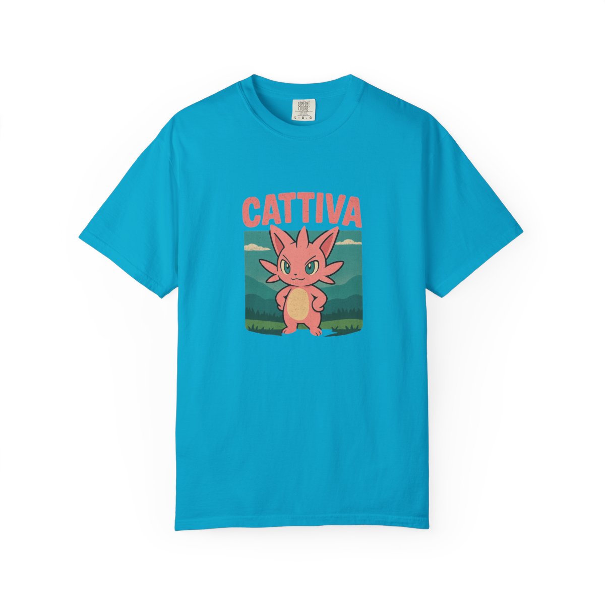 Palworld Cattiva Nature Portrait V-Neck T-Shirt - alternate angle 4, merchandise