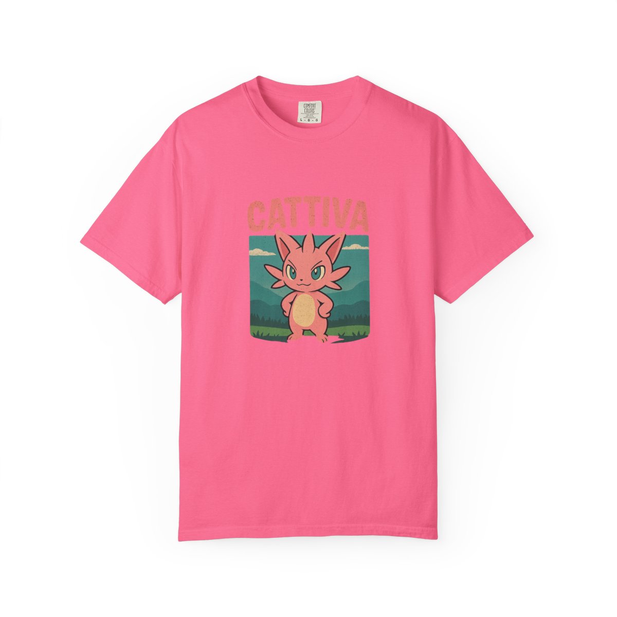 Palworld Cattiva Nature Portrait V-Neck T-Shirt - alternate angle 3, merchandise