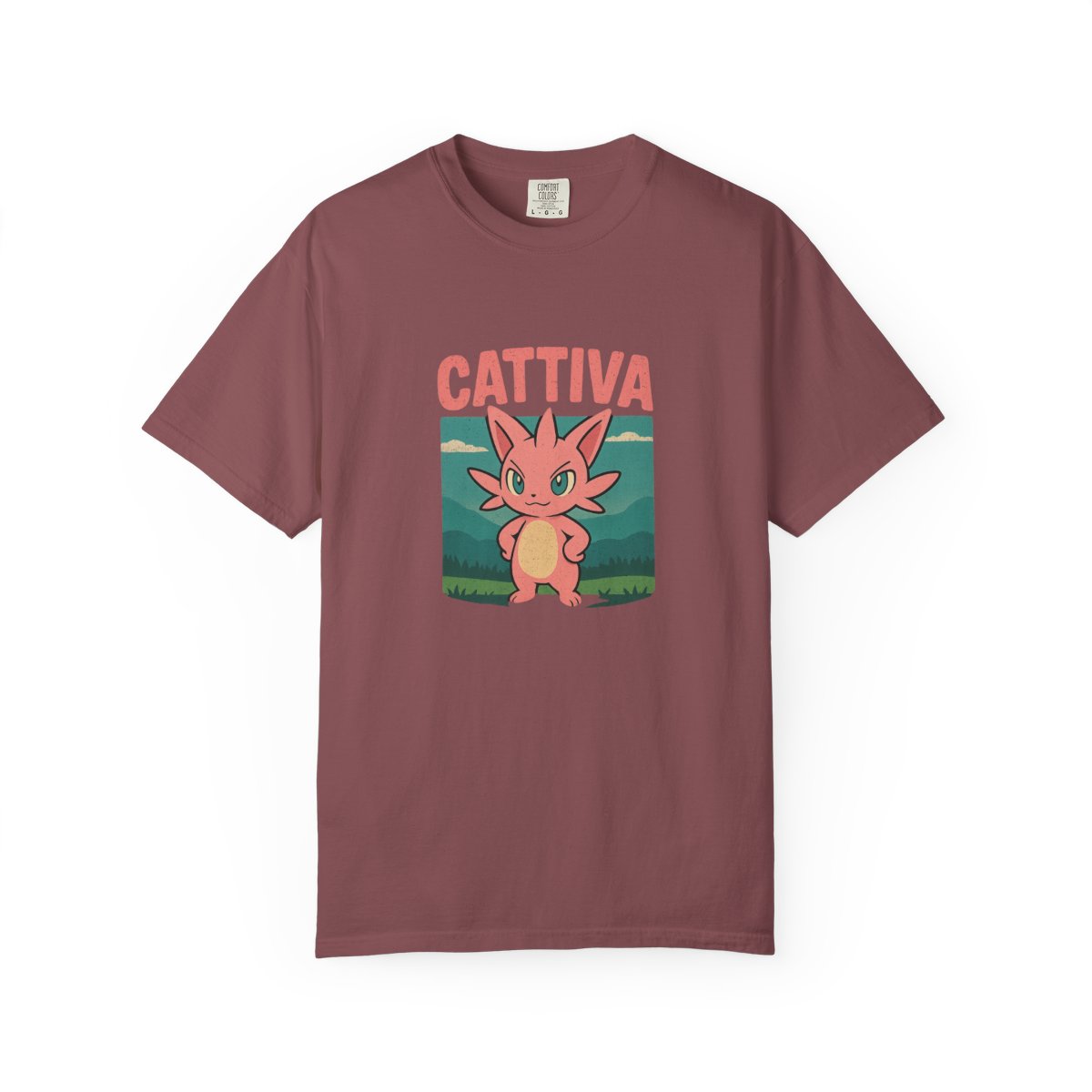 Palworld Cattiva Nature Portrait V-Neck T-Shirt - alternate angle 3, merchandise