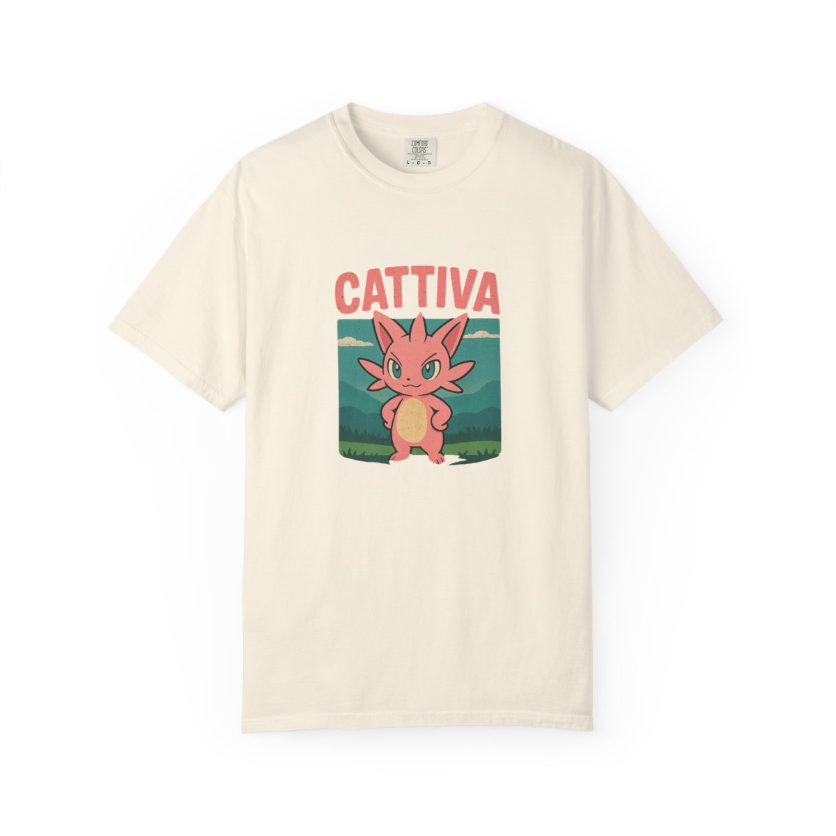 Palworld Cattiva Nature Portrait V-Neck T-Shirt - alternate angle 5, merchandise