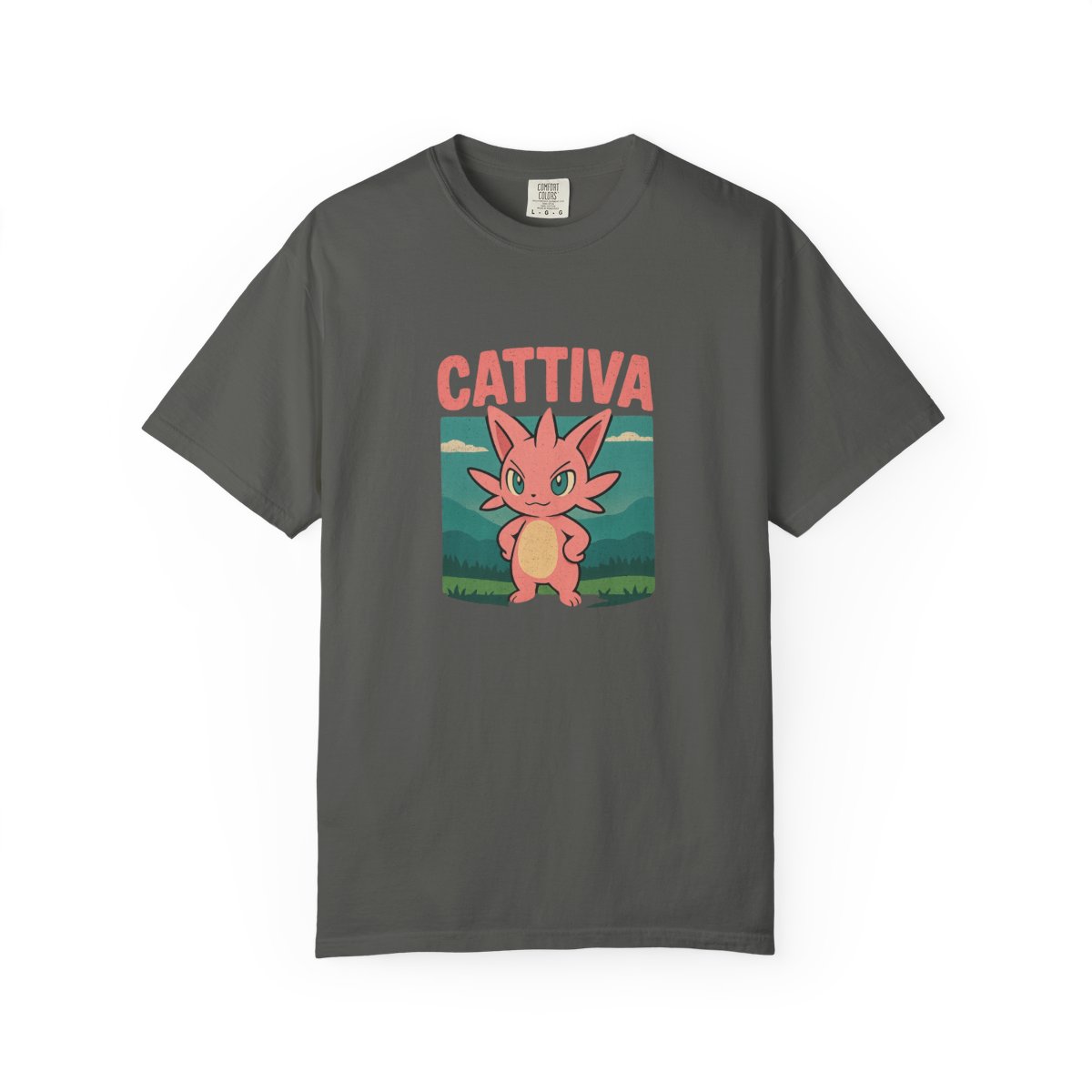 Palworld Cattiva Nature Portrait V-Neck T-Shirt - alternate angle 2, merchandise