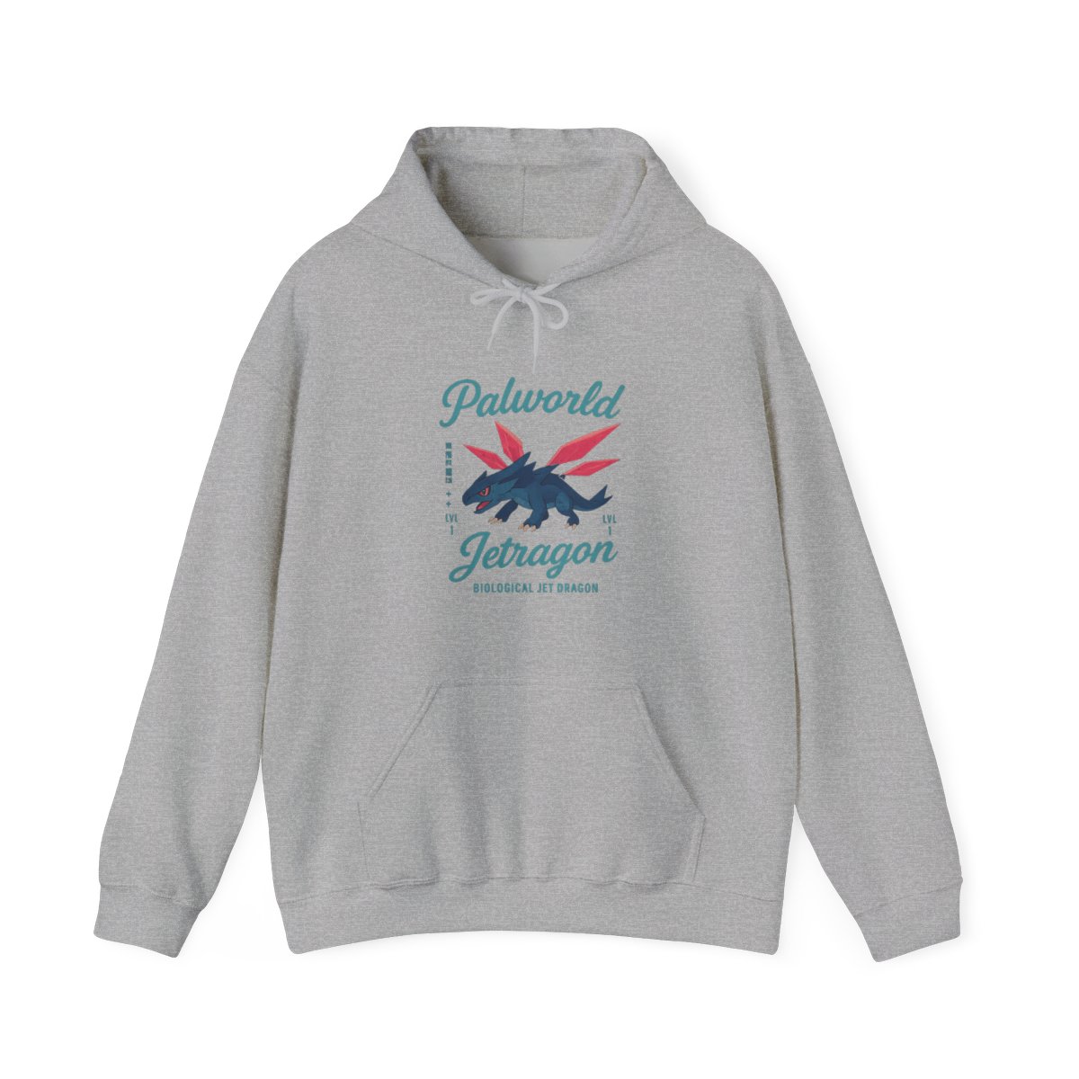 Jetragon Palworld Merch Hoodie | Pal Fan Gift Graphic Back Print - alternate angle 4, merchandise