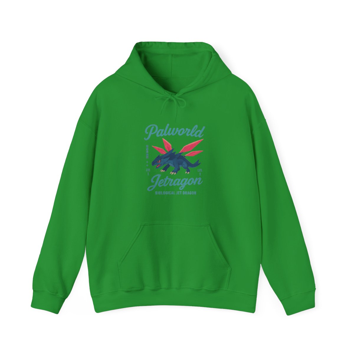 Jetragon Palworld Merch Hoodie | Pal Fan Gift Graphic Back Print - alternate angle 2, merchandise