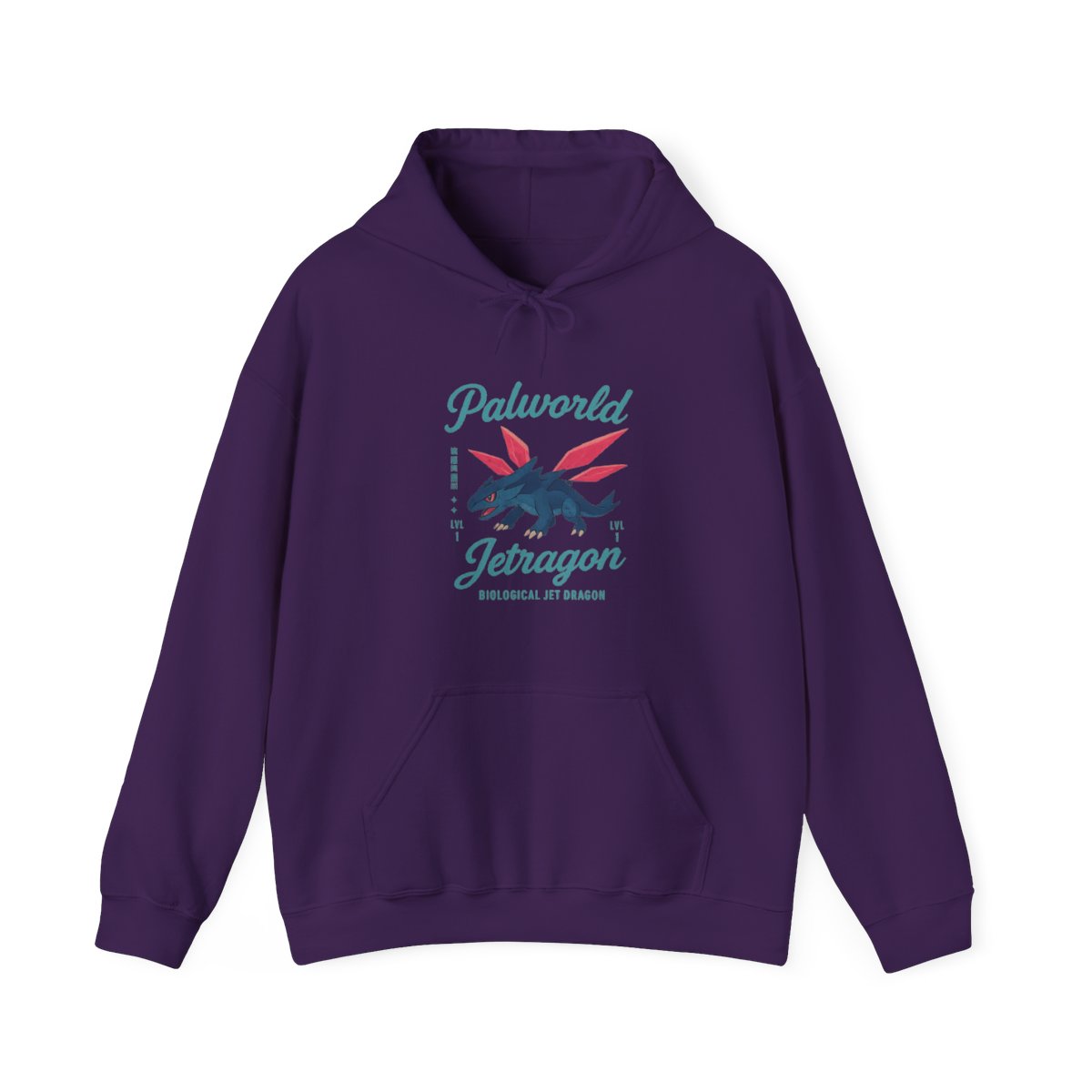 Jetragon Palworld Merch Hoodie | Pal Fan Gift Graphic Back Print - alternate angle 3, merchandise