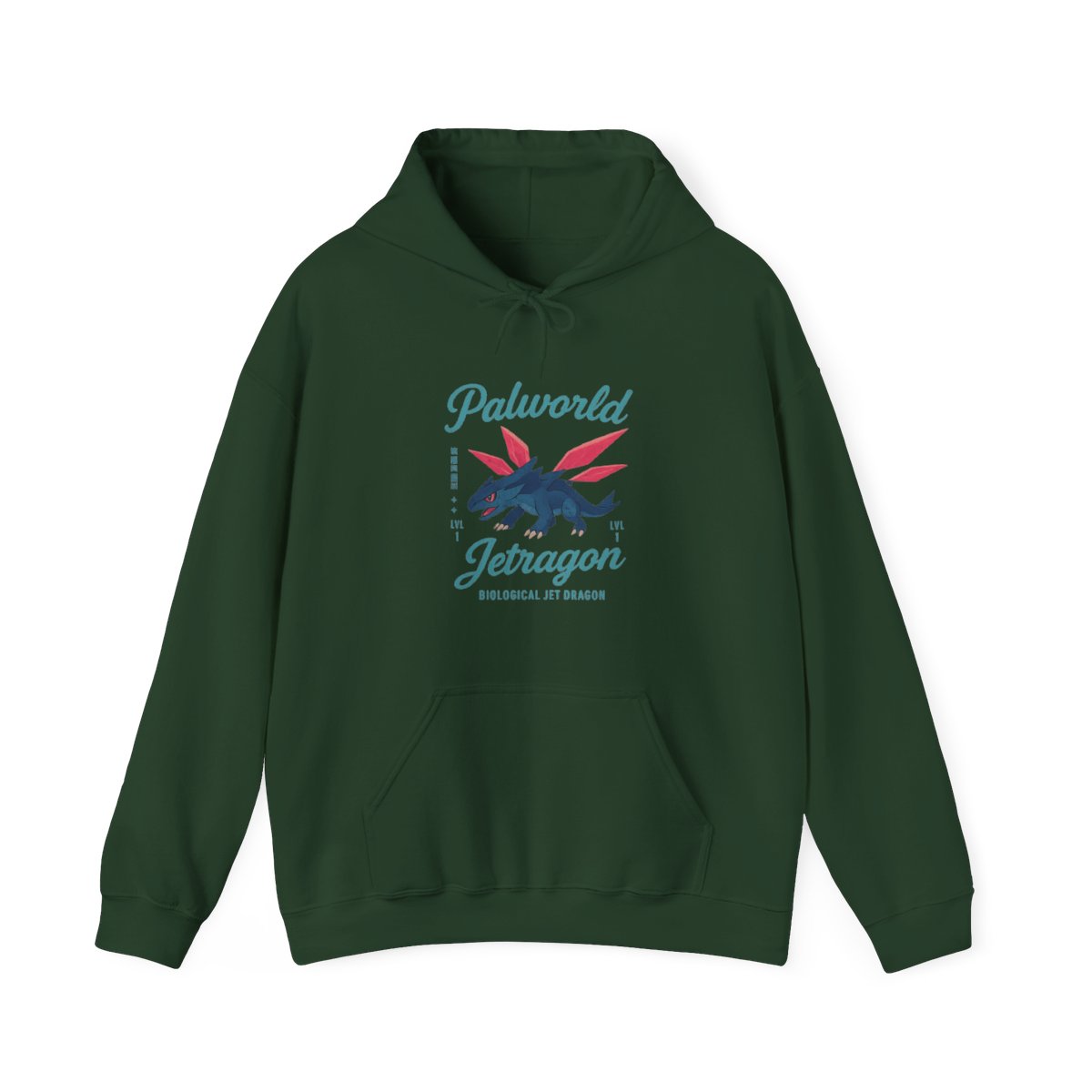 Jetragon Palworld Merch Hoodie | Pal Fan Gift Graphic Back Print - alternate angle 5, merchandise