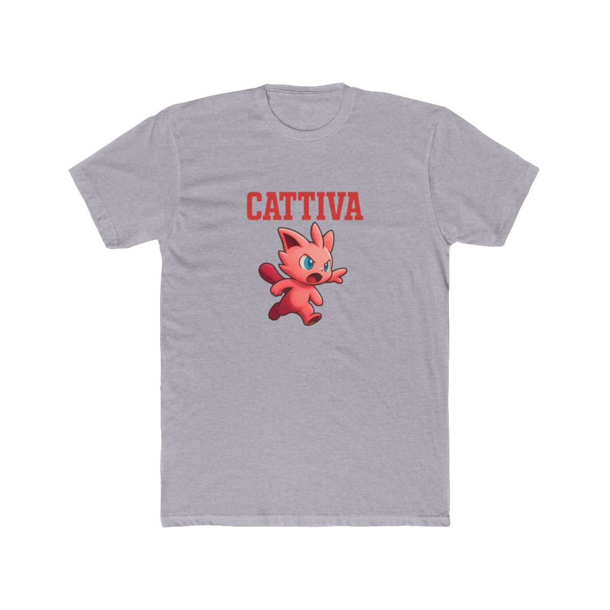 Cattiva Naughty Cat Graphic T-Shirt - alternate angle 3, merchandise