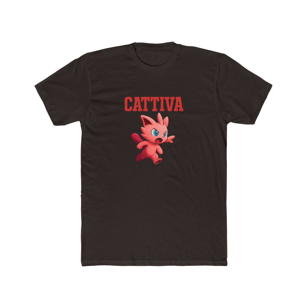 Cattiva Naughty Cat Graphic T-Shirt - alternate angle 2, merchandise