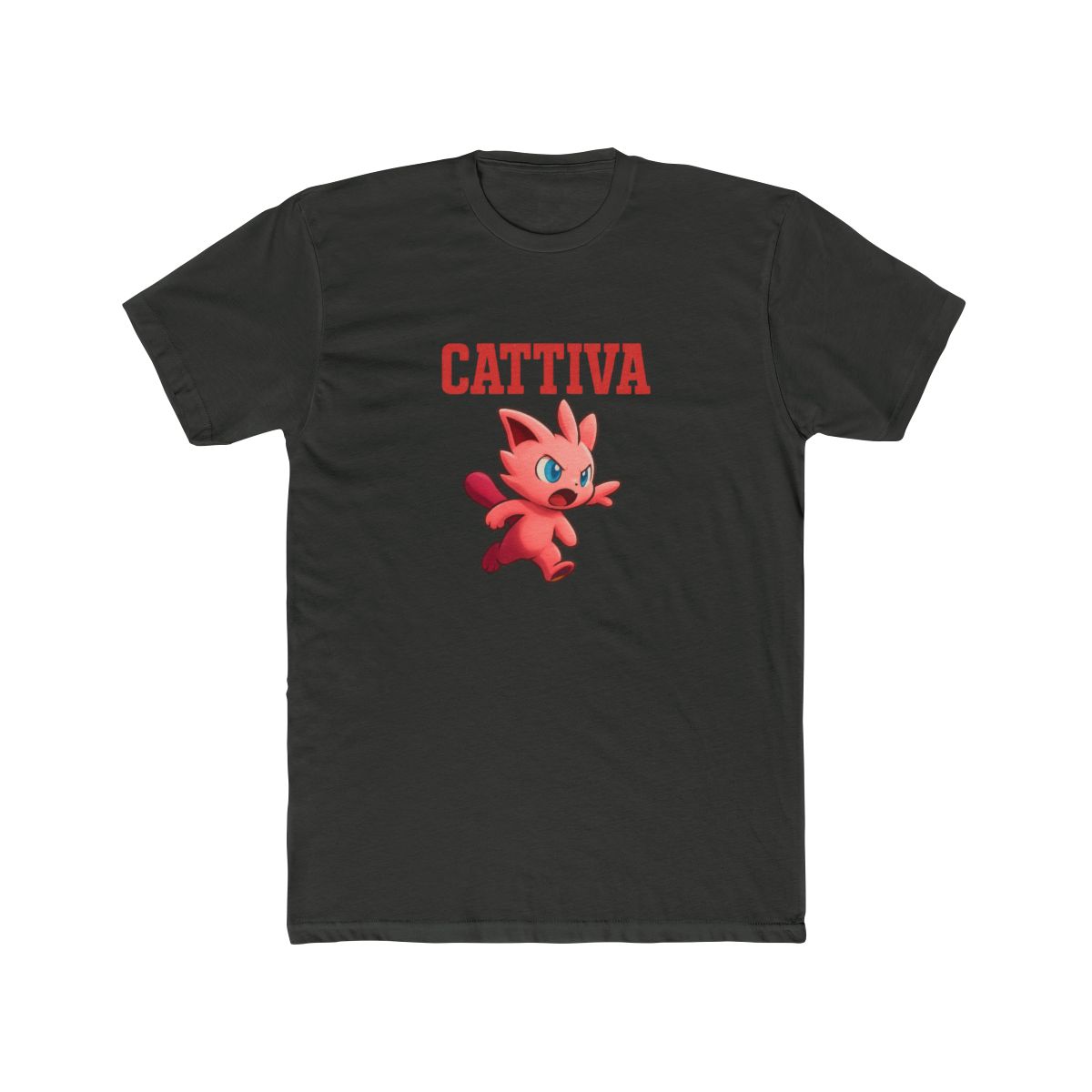 Cattiva Naughty Cat Graphic T-Shirt - alternate angle 5, merchandise