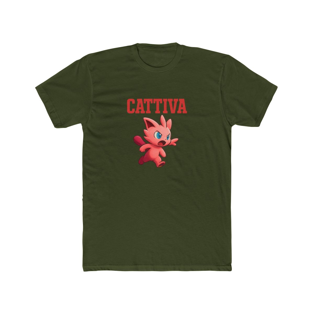 Cattiva Naughty Cat Graphic T-Shirt - alternate angle 4, merchandise
