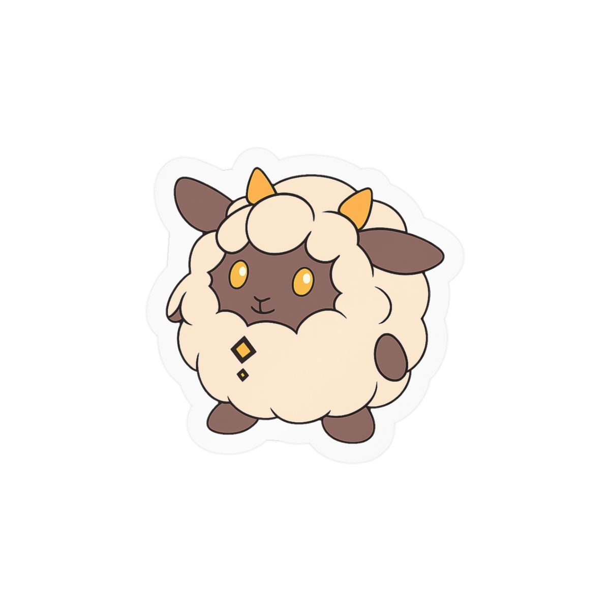 Lamball No001 Cute Sticker | Adorable Vinyl Decal - alternate angle 3, merchandise