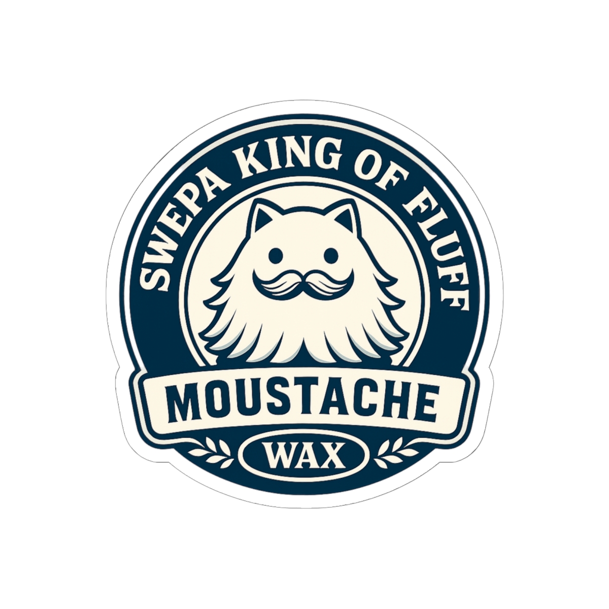 Sweepa Mustache Wax Sticker | Funny Pun Vinyl Decal