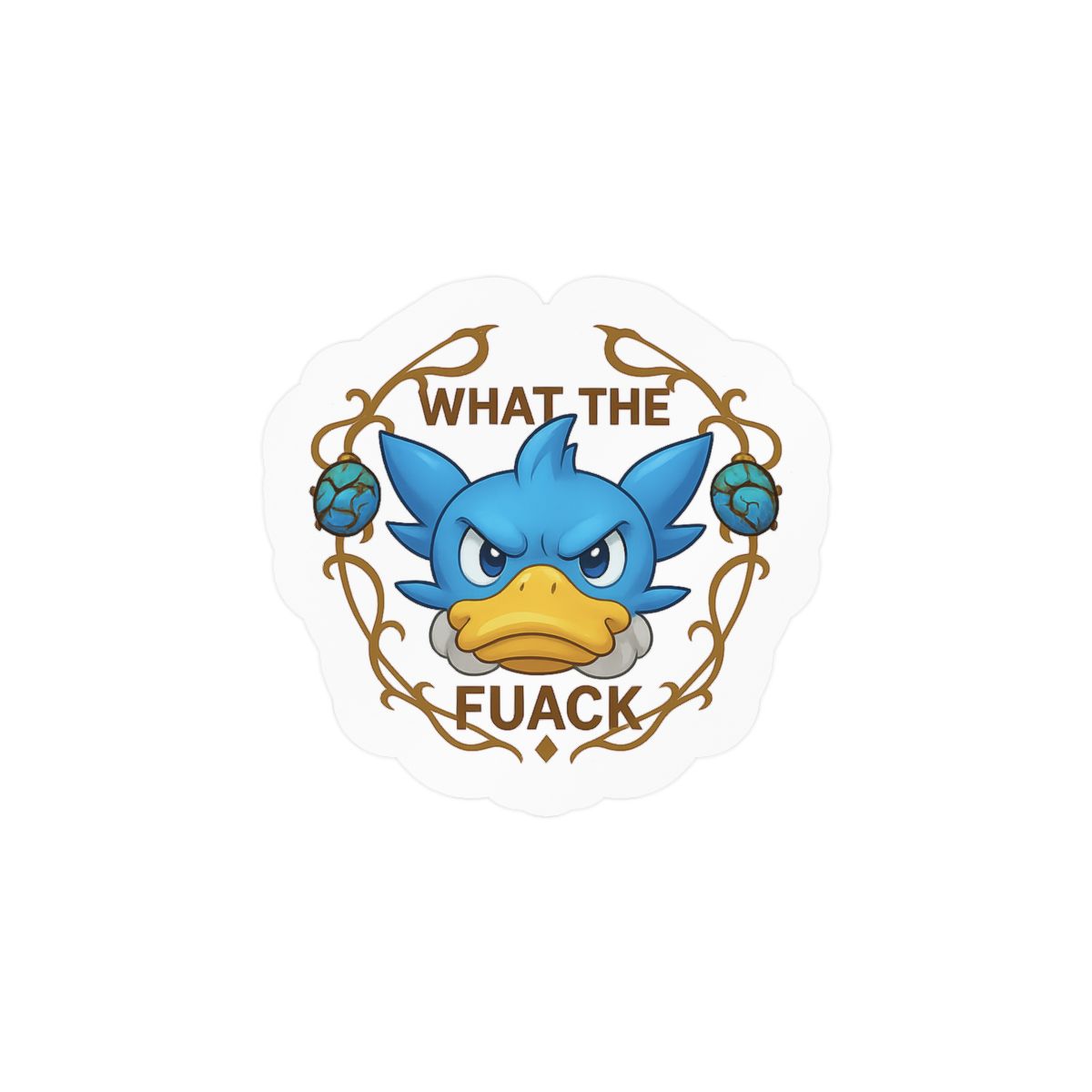 Sassy What The Funny Sticker | Bold Vinyl Decal - alternate angle 2, merchandise