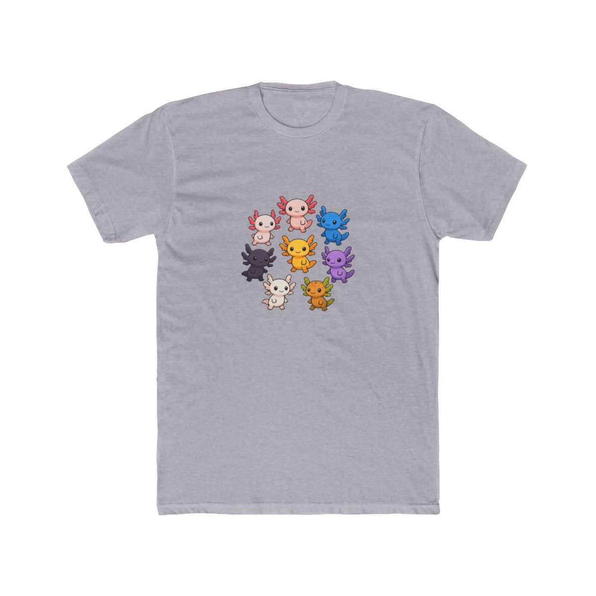 Kawaii Axolotls Around the World T Shirt - alternate angle 3, merchandise