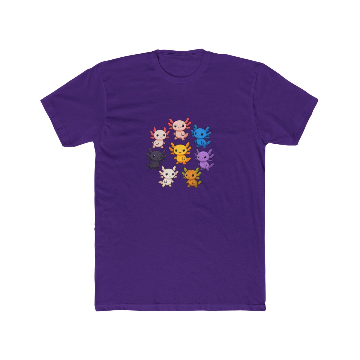 Kawaii Axolotls Around the World T Shirt - alternate angle 2, merchandise