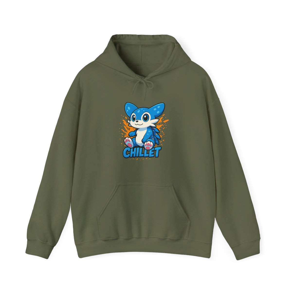 Chillet Palworld Merch Hoodie | Pal Fan Gift Graphic Back Print - alternate angle 2, merchandise