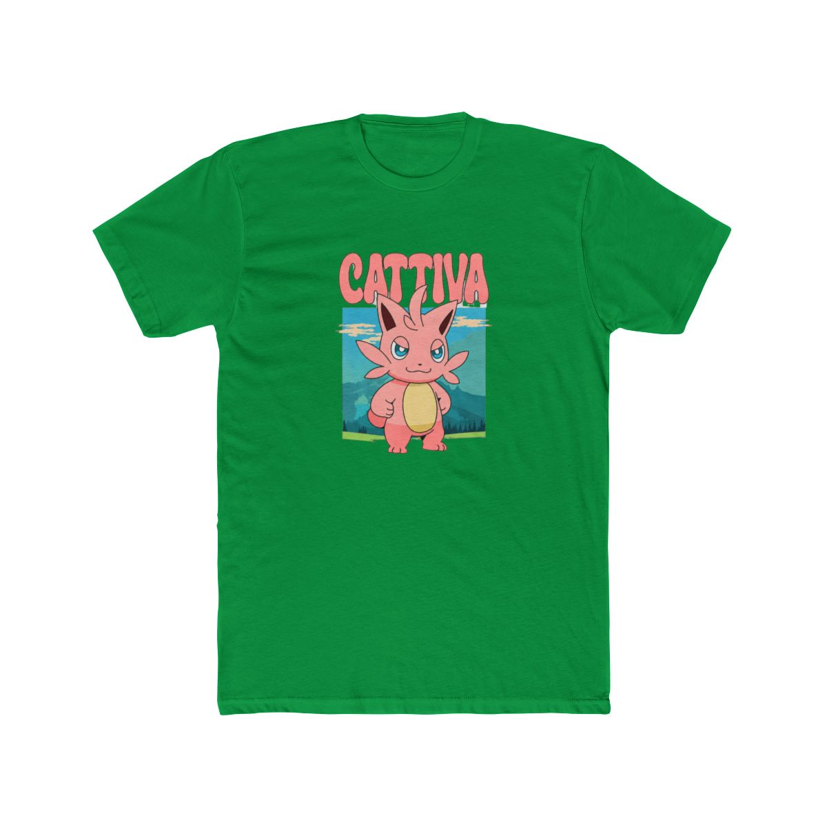 Palworld Cattiva Nature Scene Character Portrait Video Game T Shirt - alternate angle 2, merchandise