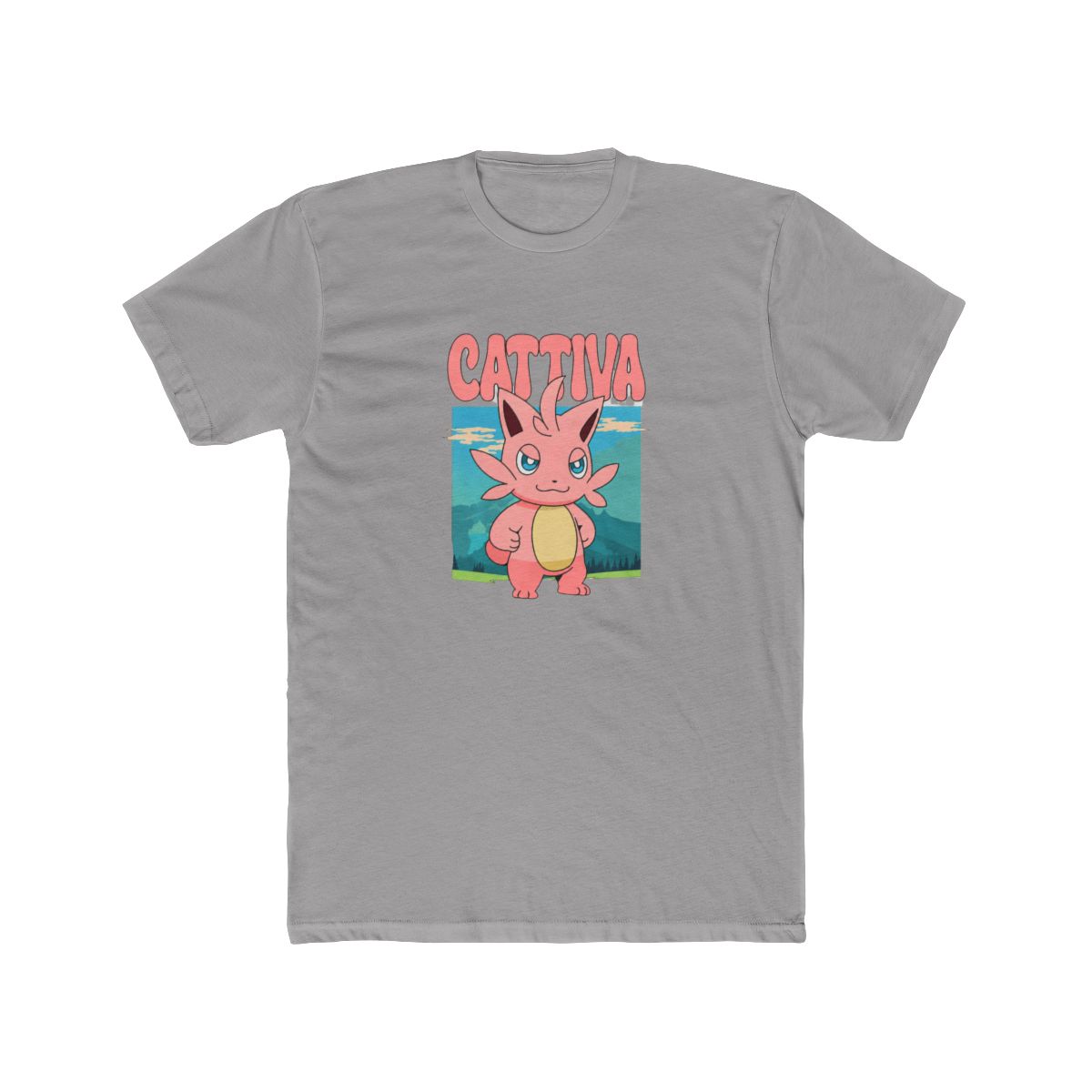Palworld Cattiva Nature Scene Character Portrait Video Game T Shirt - alternate angle 4, merchandise