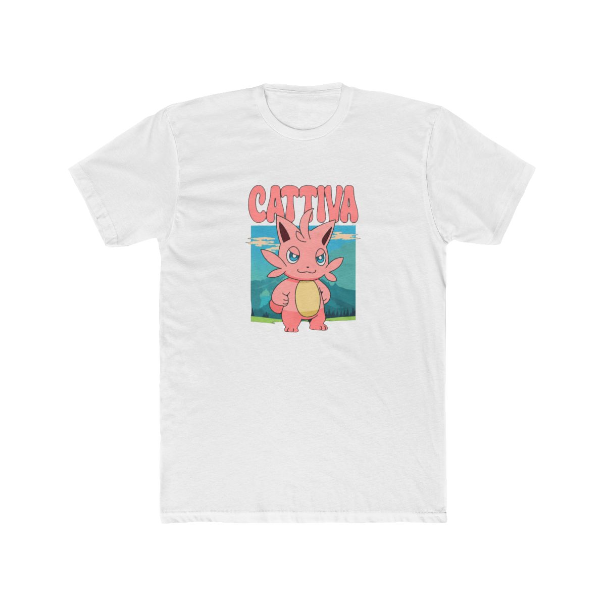 Palworld Cattiva Nature Scene Character Portrait Video Game T Shirt