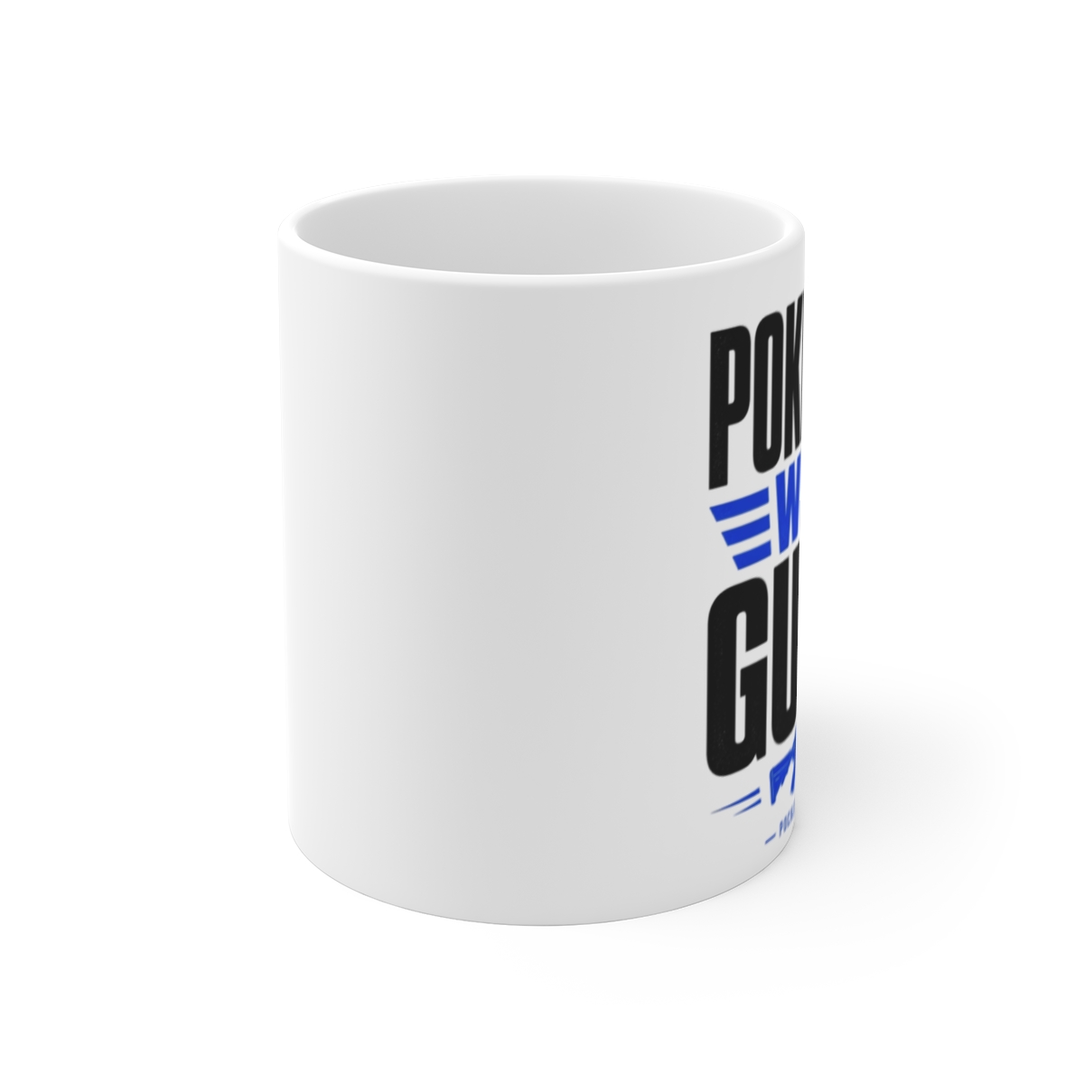 Palworld "Pokémon With Guns!" White Mug - alternate angle 1, merchandise