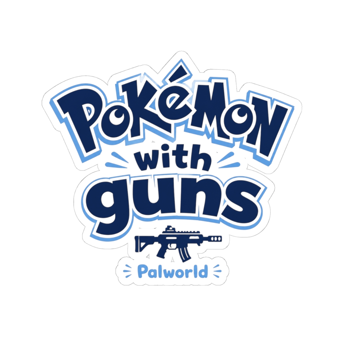 Palworld "Pokémon with guns" Sticker - alternate angle 3, merchandise