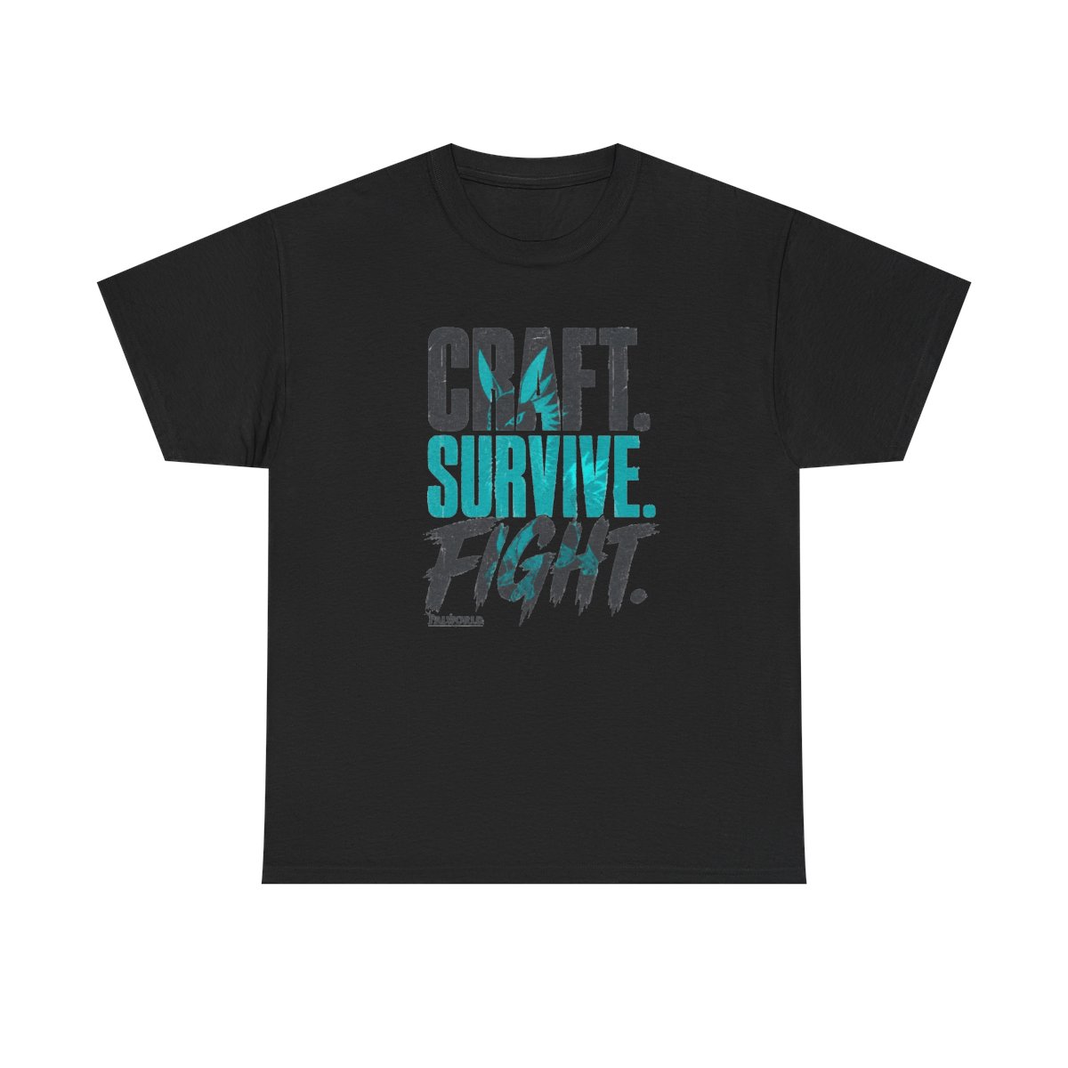Palworld "Craft. Survive. Fight." Unisex Tee - alternate angle 2, merchandise