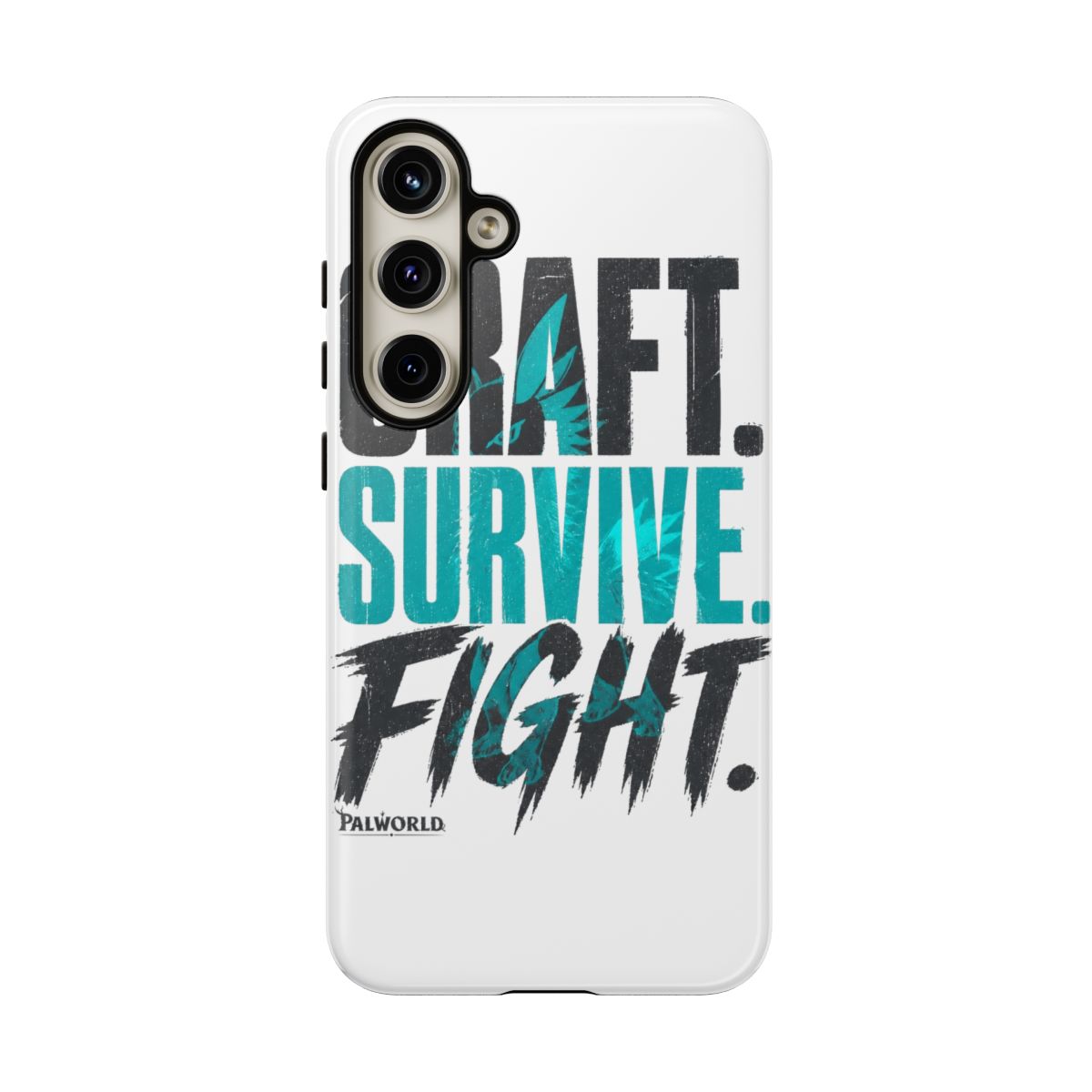 Palworld "Craft. Survive. Fight." Phone Case - alternate angle 4, merchandise