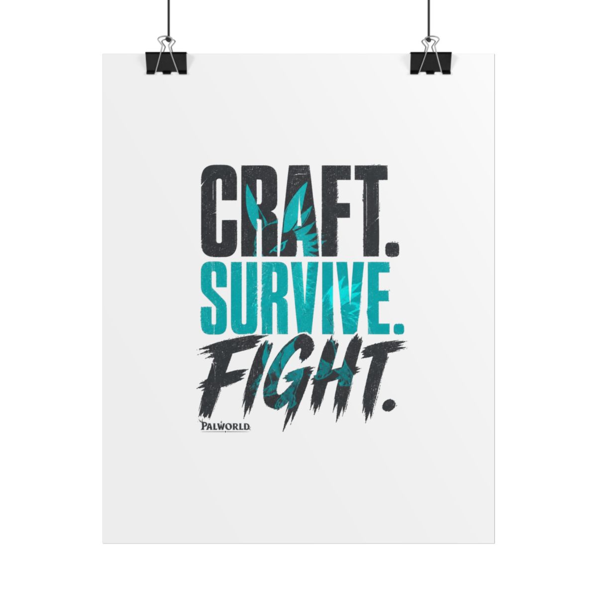 Palworld "Craft. Survive. Fight." Poster