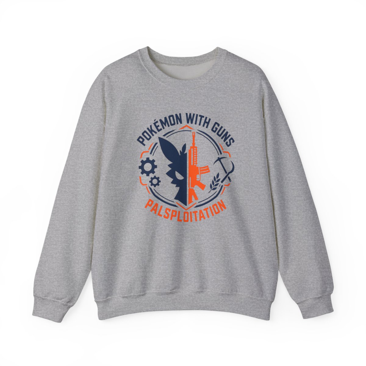 Palworld "Pokémon with Guns" Crewneck - alternate angle 3, merchandise