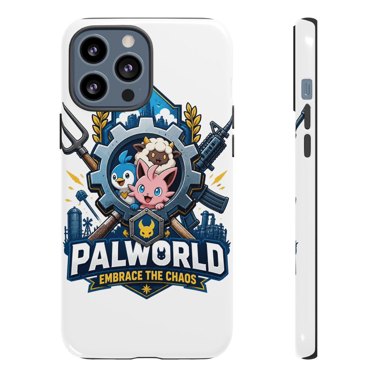 Palworld "Palworld: Embrace the Chaos" Phone Case - alternate angle 2, merchandise