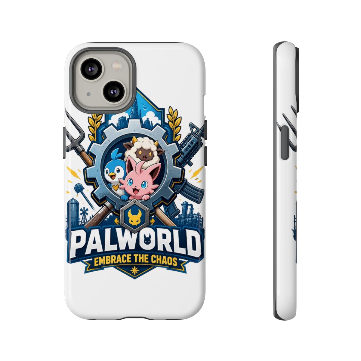 Palworld "Palworld: Embrace the Chaos" Phone Case - alternate angle 3, merchandise