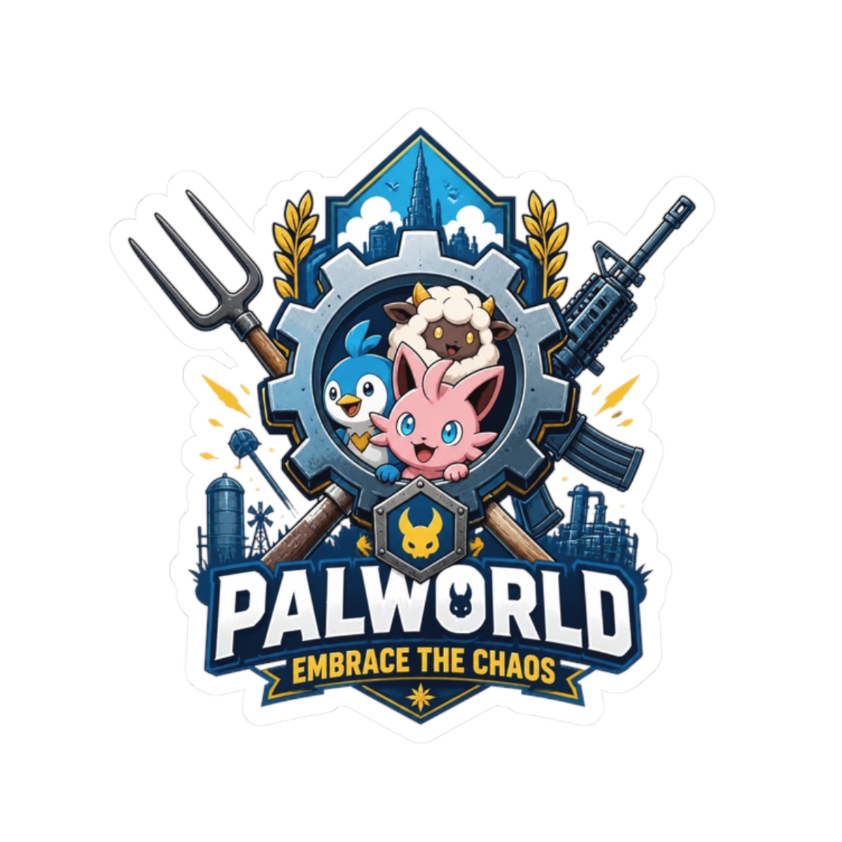 Palworld "Palworld: Embrace the Chaos" Sticker - alternate angle 1, merchandise