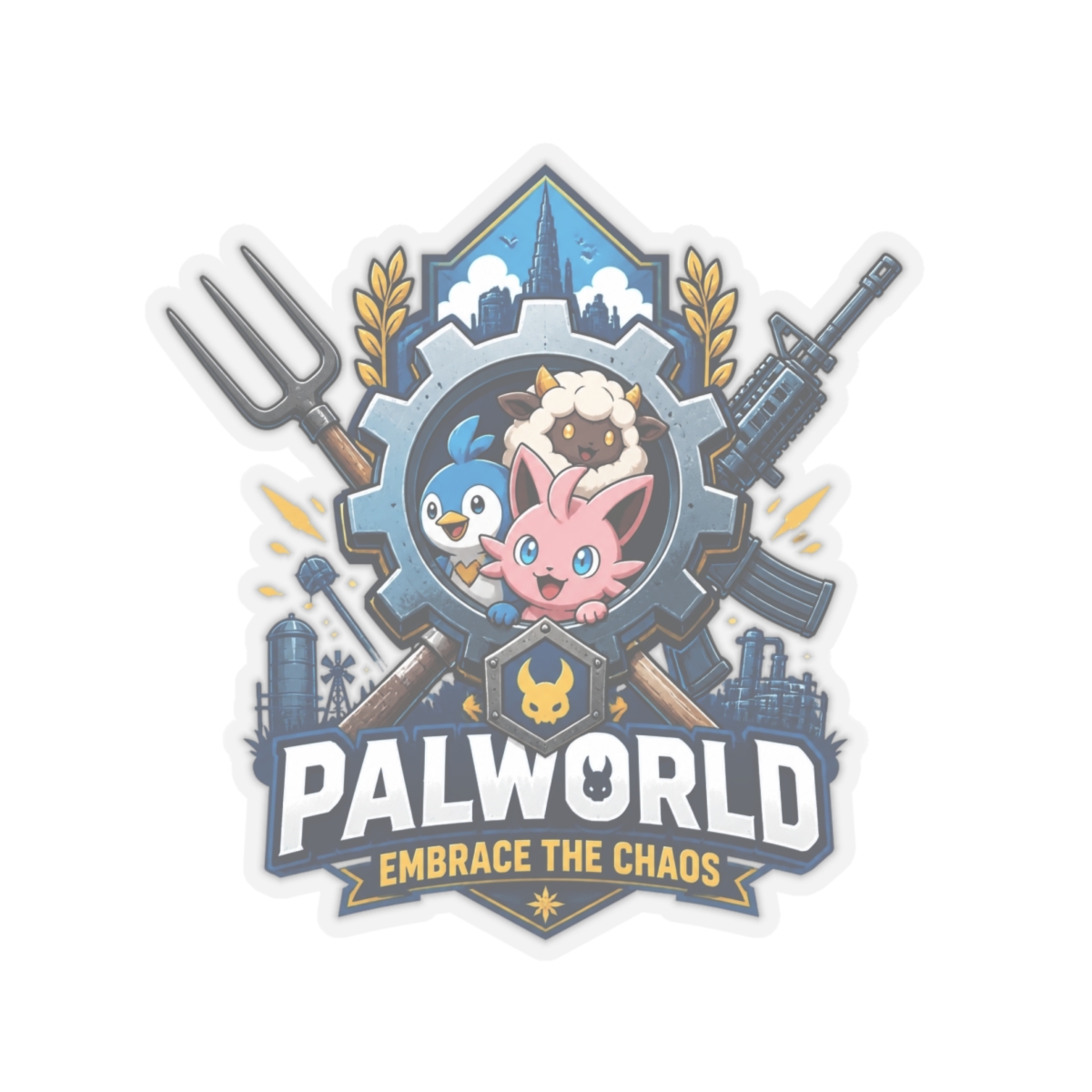 Palworld "Palworld: Embrace the Chaos" Sticker - alternate angle 4, merchandise
