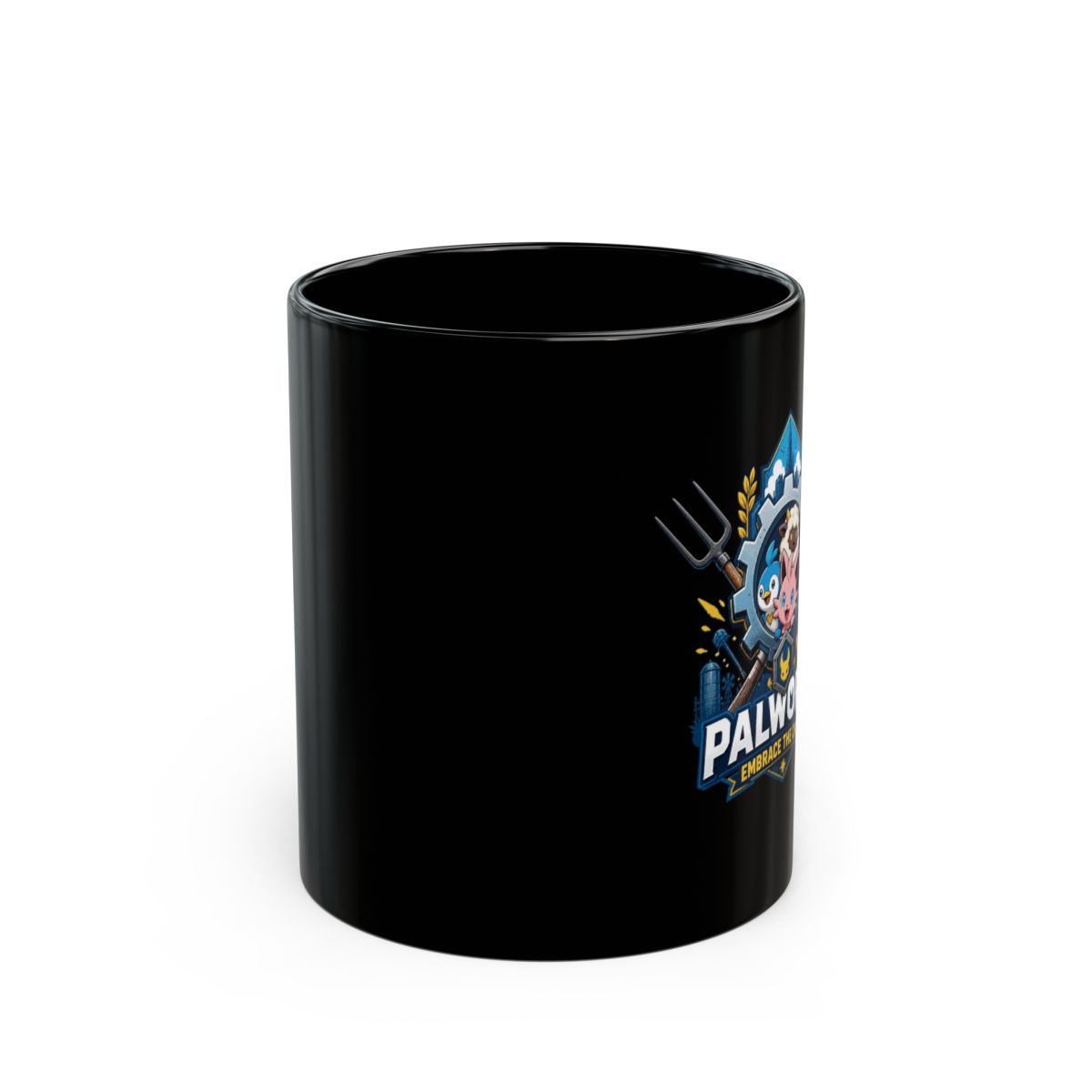 Palworld "Palworld: Embrace the Chaos" Black Mug - alternate angle 1, merchandise