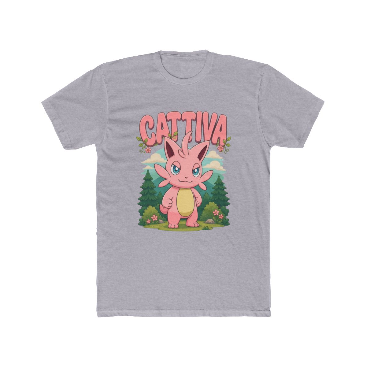 Palworld Cattiva Nature Scene Character Portrait V T Shirt - alternate angle 5, merchandise