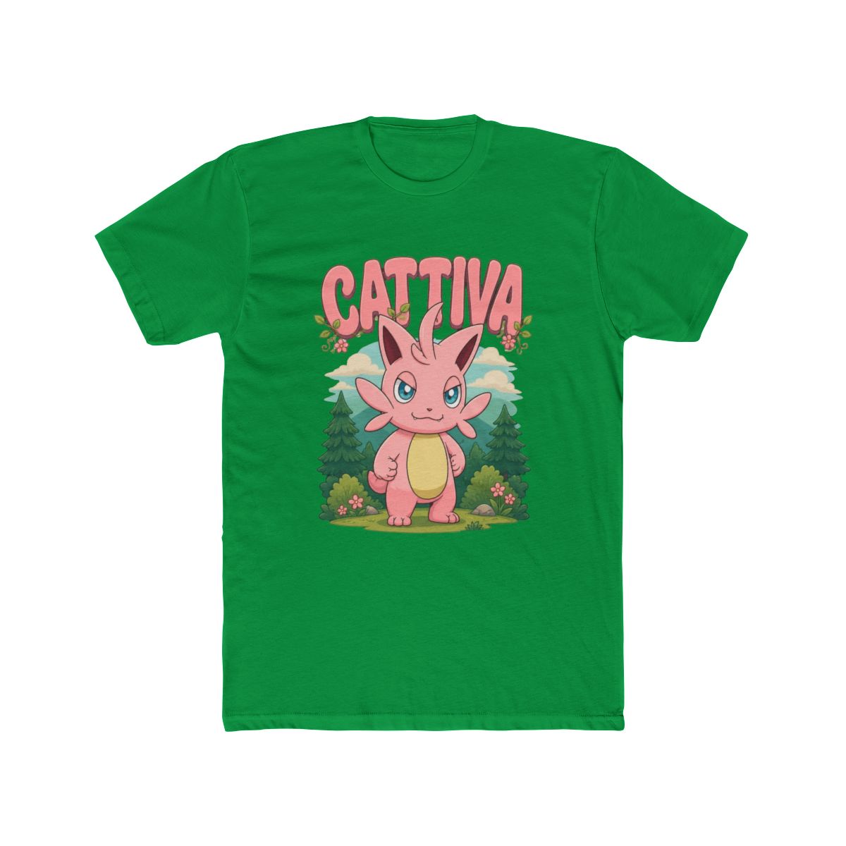Palworld Cattiva Nature Scene Character Portrait V T Shirt - alternate angle 3, merchandise