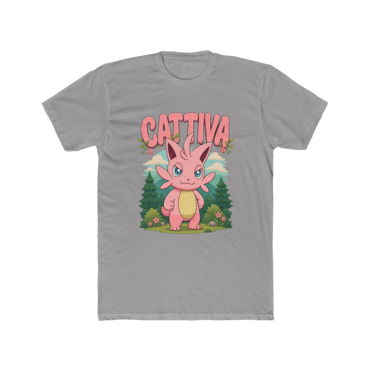 Palworld Cattiva Nature Scene Character Portrait V T Shirt - alternate angle 2, merchandise