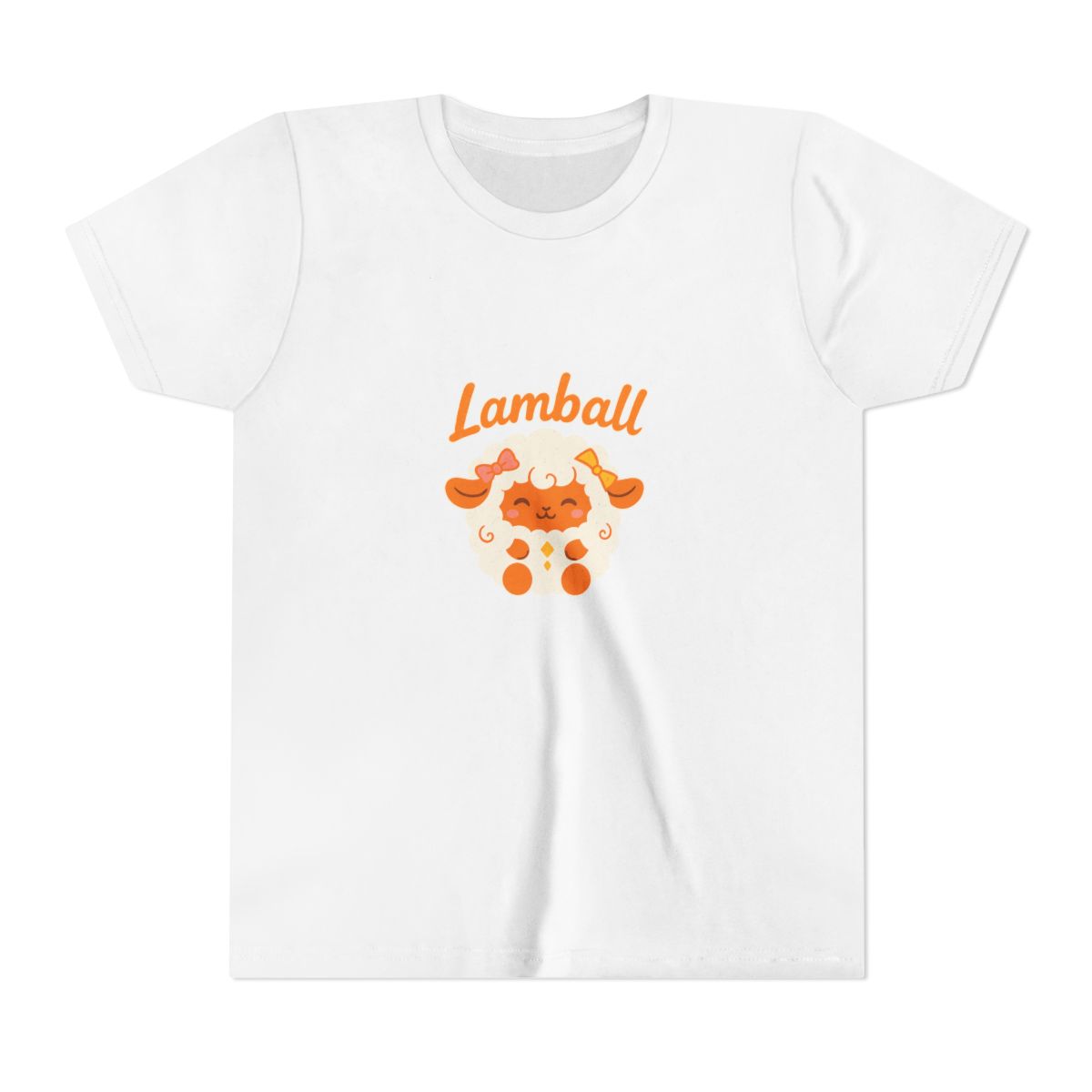 Adorable Lamball Palworld Creature Kids T-Shirt - alternate angle 2, merchandise