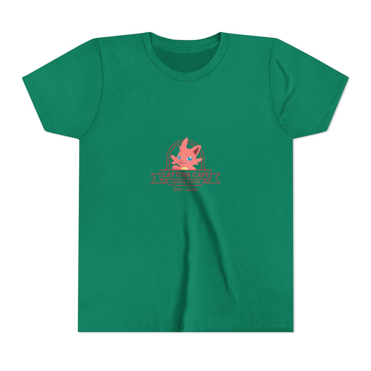 Cattiva Cafe Kids T-Shirt - alternate angle 2, merchandise