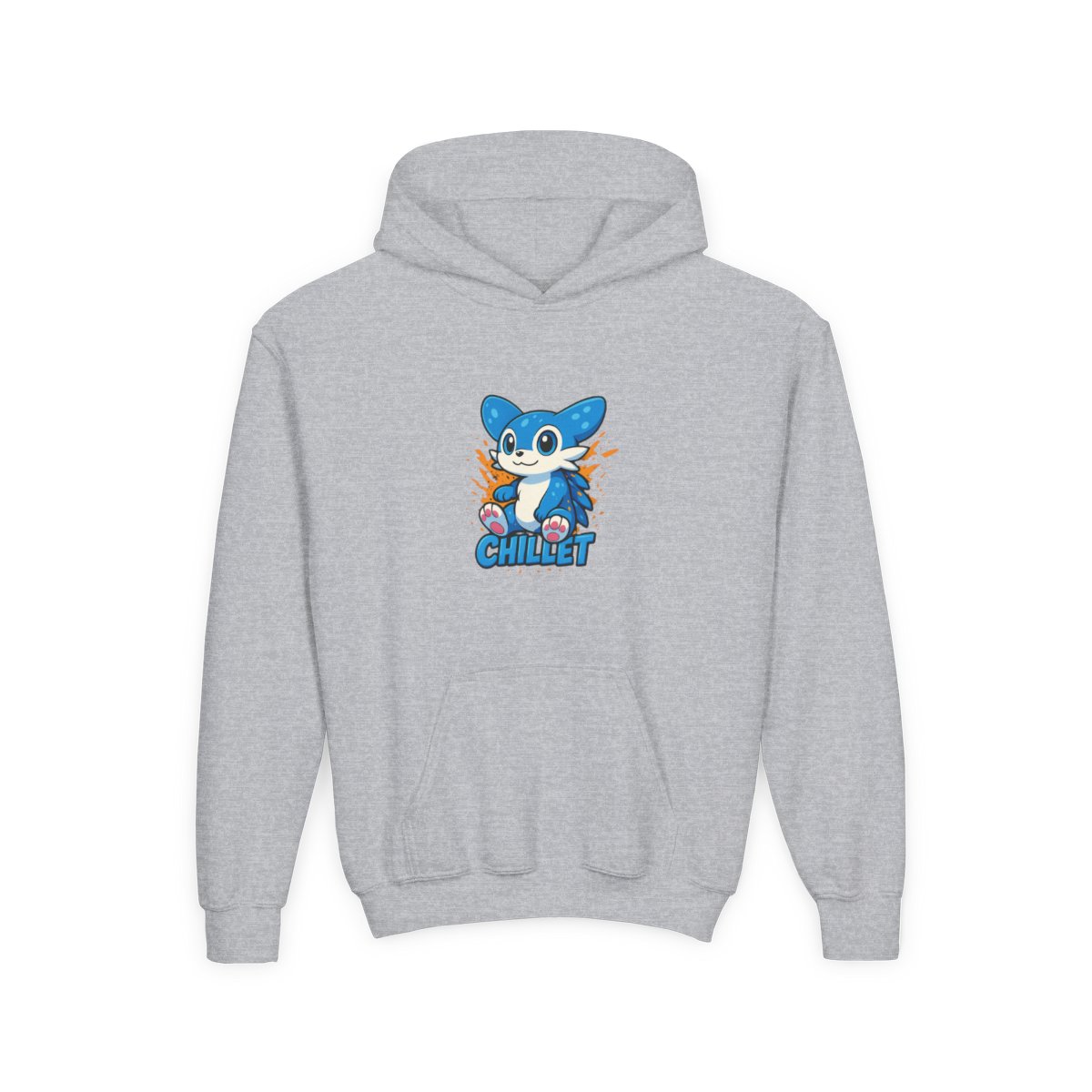 Chillet Palworld Merch Kids Hoodie | Pal Fan Gift Graphic Back Print - alternate angle 2, merchandise