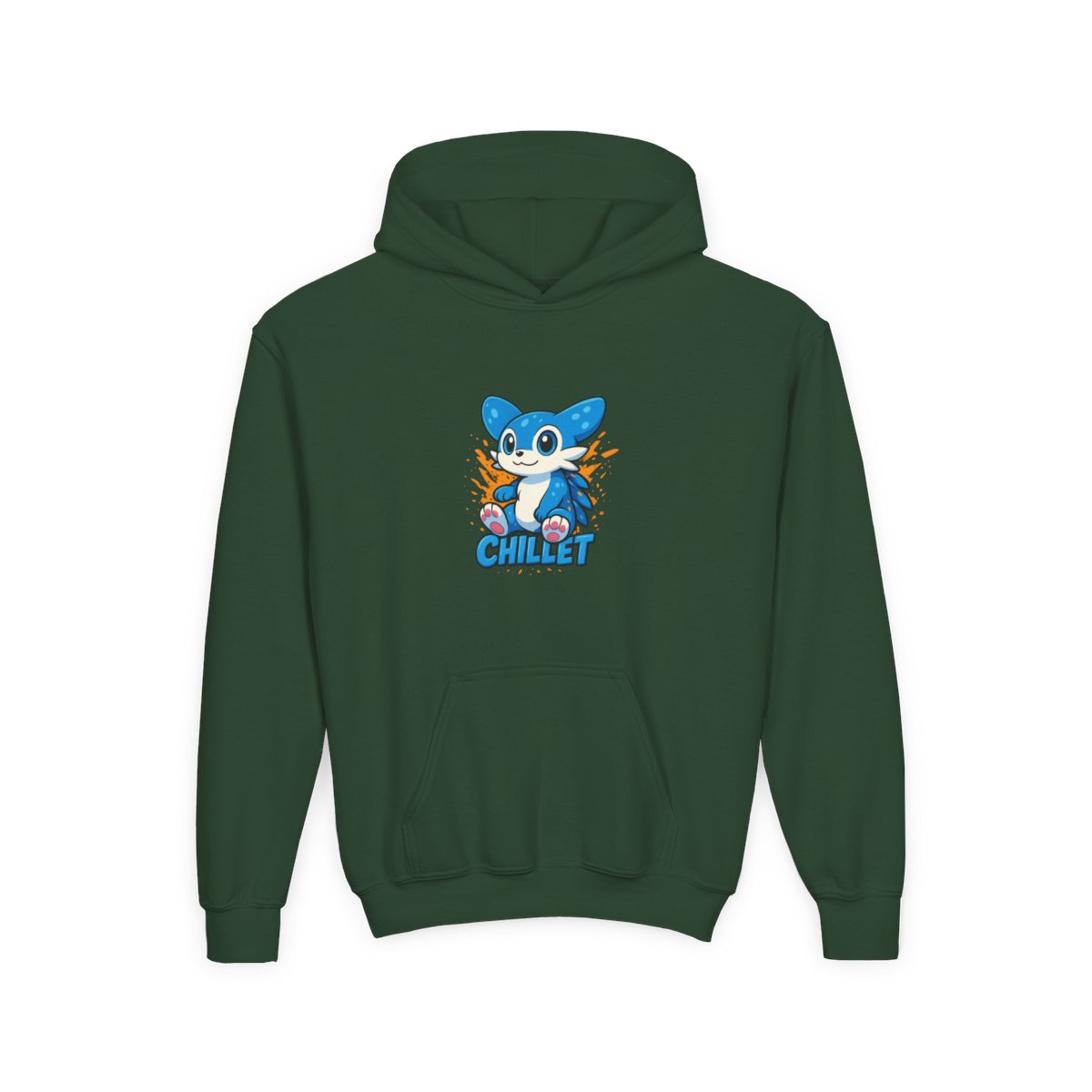 Chillet Palworld Merch Kids Hoodie | Pal Fan Gift Graphic Back Print - alternate angle 3, merchandise