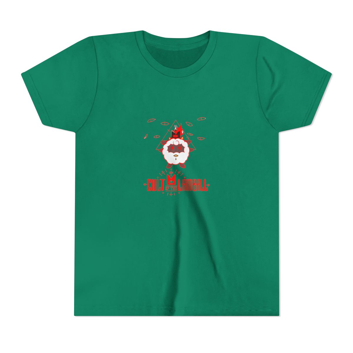 Cult of the lamball - Palworld crossover Kids T Shirt - alternate angle 4, merchandise